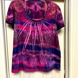 Cato Polyester top with studs around the neckline